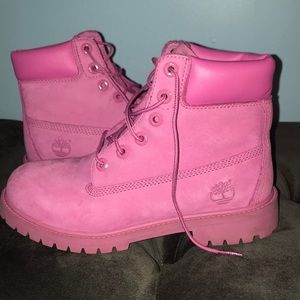 Pink Timberlands